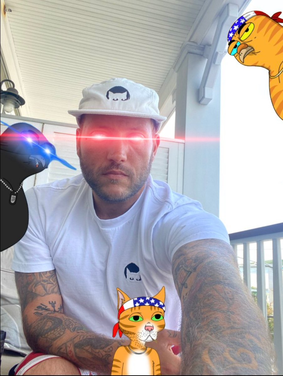 ceotim's tweet photo. @gutternick_eth @GutterCatGang New PFP right there 🔥 🔥 🔥 #GangGang 😺 🐶 🐀 🕊️ #MerchGod #BTC #GutterNick @GutterCatGang https://t.co/mzsJLD5Wt8