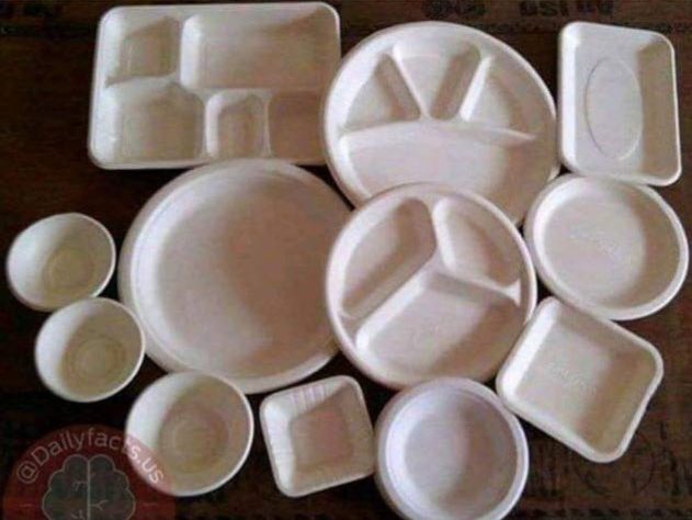 Bu plastik tabakların hepsi ters. Ama merak etmeyin beyniniz 15 saniye sonra tabakları düzeltecek.