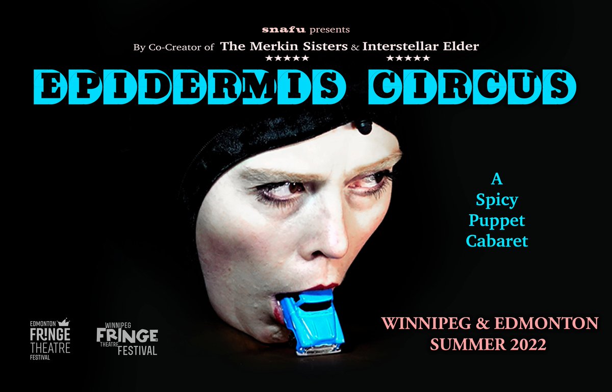 SNAFU's Spicy puppet cabaret EPIDERMIS CIRCUS is live now at the Winnipeg Fringe Festival!  Got to chat on <a href="/CBCManitoba/">CBC Manitoba</a>  with <a href="/FaithFundal/">Faith Fundal</a> - liSten here -  cbc.ca/listen/live-ra… #WpgFringe #WinnipegFringe #WpgArts #YegFringe <a href="/WinnipegFringe/">Winnipeg Fringe Festival</a> <a href="/edmontonfringe/">Edmonton Fringe</a>