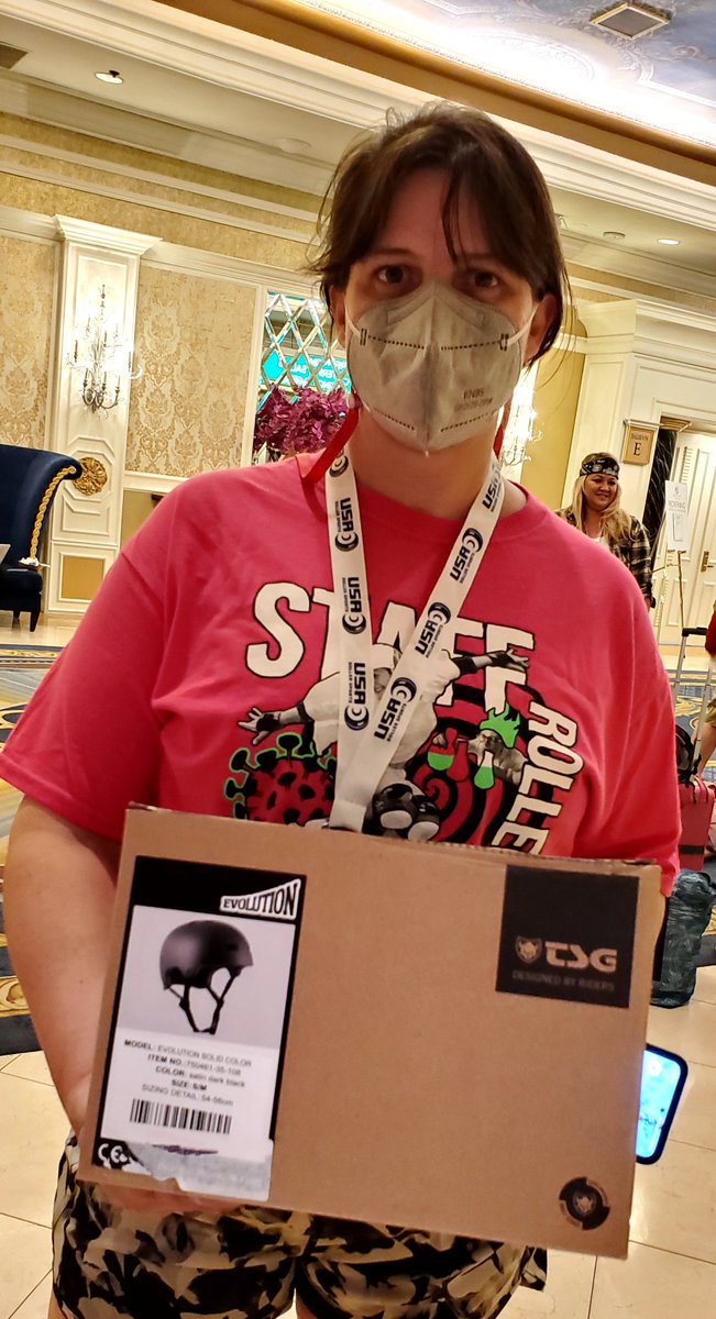 RollerCon's tweet image. Congrats Abby (MVP)! They won an Evolution helmet by #TSG, valued at $65! @ridetsgquadskate #Raffle