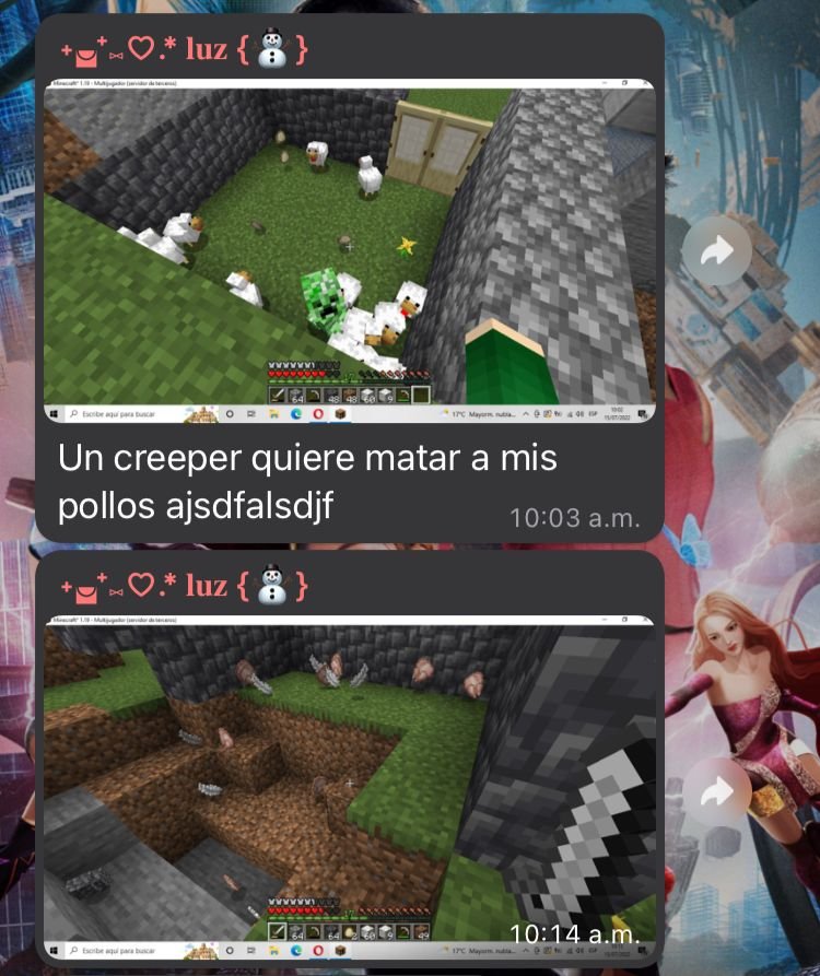 luz32317148's tweet image. 🥲 #Minecraft #minecraftfail #creeper #pollo #mispollos #meme
