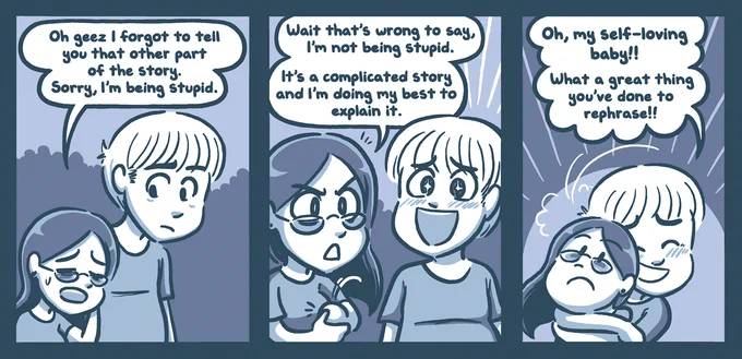 I think about this comic a lot as a chronic self-deprecator 