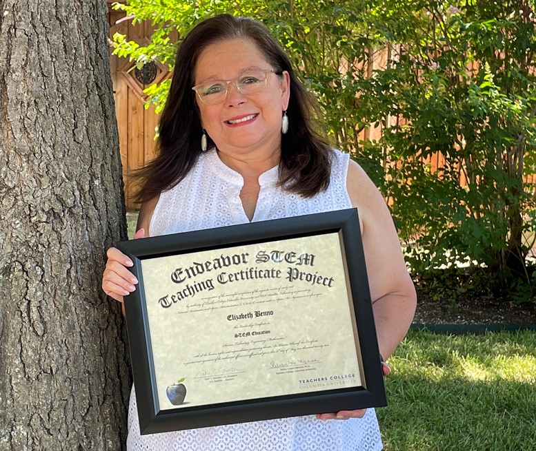 Endeavor STEM Teaching Certificate Project (@endeavorstem) on Twitter photo Congratulations <a href="/elizabethbenno/">Elizabeth Benno</a> on earning your Leadership Certificate in STEM Education! We are so happy to celebrate you and your accomplishments #teacherappreciation #STEMeducation Thanks for sharing what your doing w/ Story Time from Space <a href="/PISDJohnsonElem/">Johnson Elementary</a> <a href="/ProsperISD/">Prosper ISD</a> @nasa Congratulations <a href="/elizabethbenno/">Elizabeth Benno</a> on earning your Leadership Certificate in STEM Education! We are so happy to celebrate you and your accomplishments #teacherappreciation #STEMeducation Thanks for sharing what your doing w/ Story Time from Space <a href="/PISDJohnsonElem/">Johnson Elementary</a> <a href="/ProsperISD/">Prosper ISD</a> @nasa