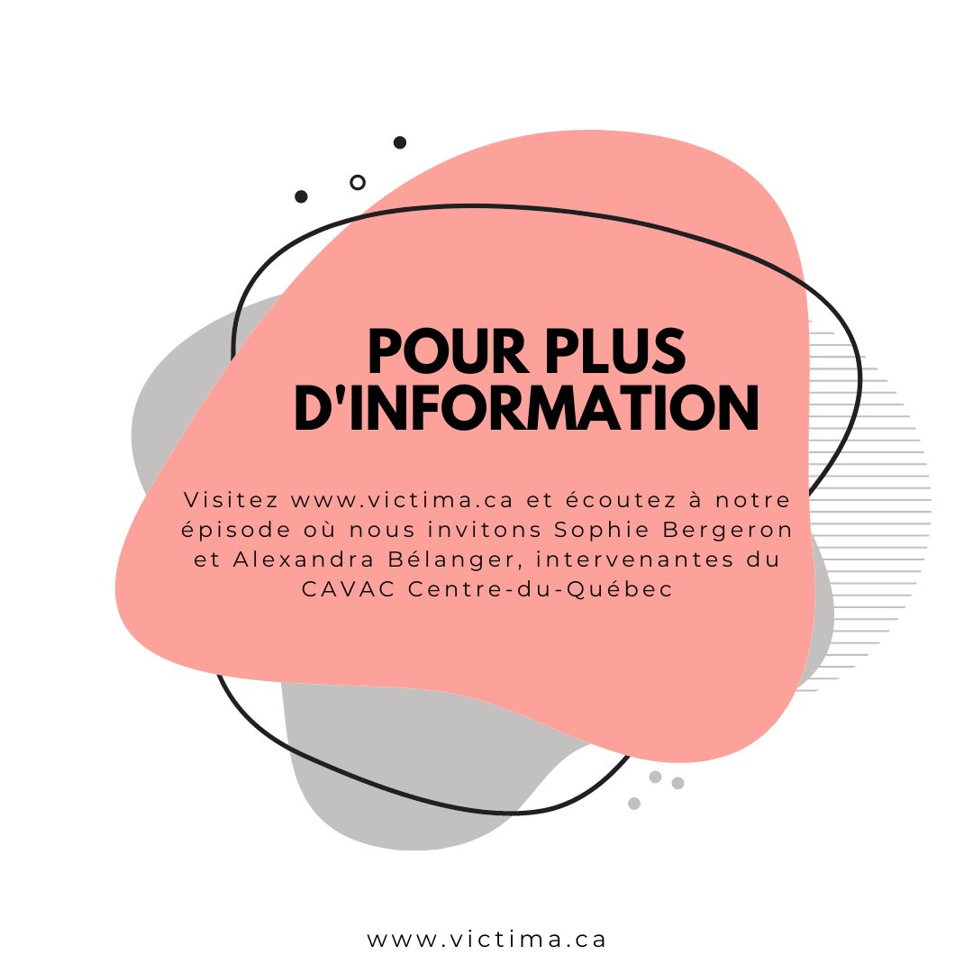Victima_balado's tweet photo. La portée des services du @ReseaudesCAVAC  pourrait vous surprendre, renseignez-vous d'avantage sur ce qu'est le CAVAC et son fonctionnement en vous dirigeant vers leur site ou en écoutant notre épisode dédié au réseau sur https://t.co/lKn0lvjYwY ou toute plateforme d'écoute https://t.co/3JssQC4gAr