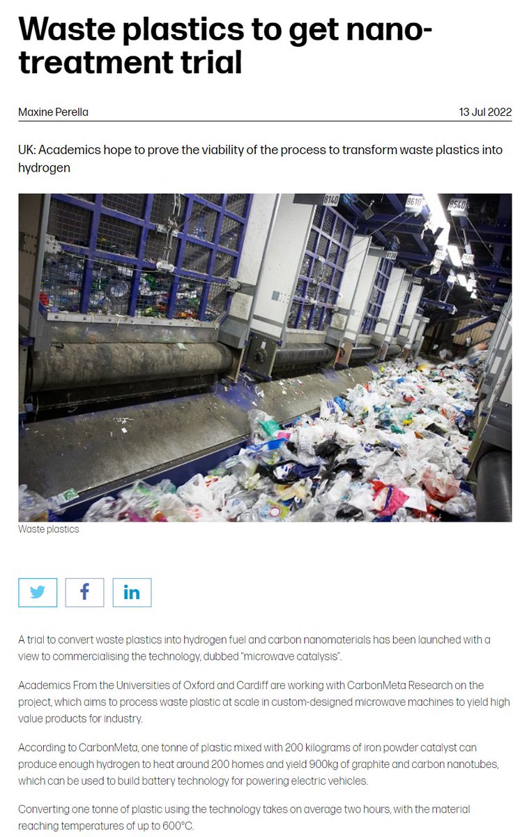 CarbonMeta Technologies (OTC PINK:COWI) (@carbonmeta) on Twitter photo Waste Plastics to Get Nano-Treatment Trial
via <a href="/ENDSW_B/">ENDS Waste&Bioenergy</a>
$COWI #plasticwaste #hydrogen #carbon
endswasteandbioenergy.com/article/179294… Waste Plastics to Get Nano-Treatment Trial
via <a href="/ENDSW_B/">ENDS Waste&Bioenergy</a>
$COWI #plasticwaste #hydrogen #carbon
endswasteandbioenergy.com/article/179294…