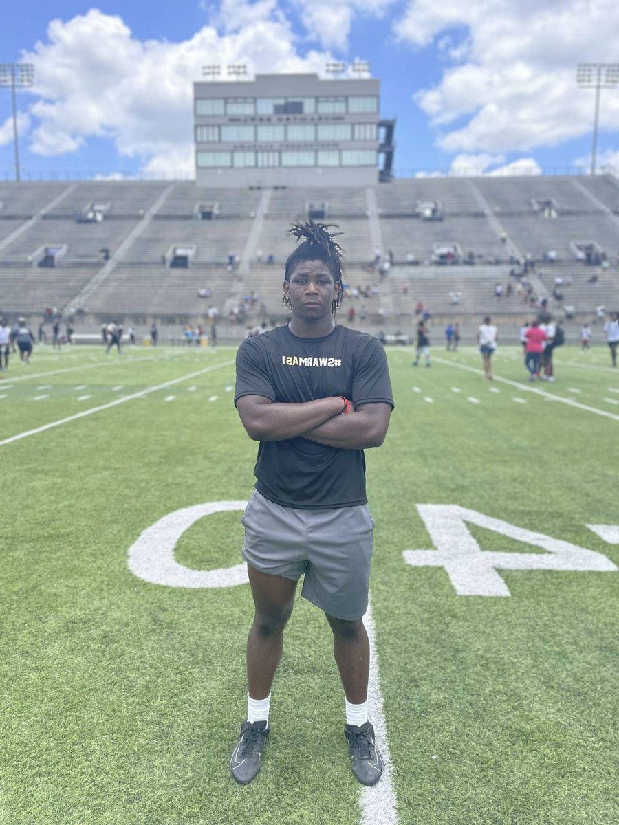 Had a Great camp day 🐝 <a href="/BamaStateFB/">Alabama State Football</a>  <a href="/erob50/">Coach Eddie Robinson Jr.</a> <a href="/BamaStRecruits/">Bama State FB Recruiting</a> <a href="/CoachBrown_41/">Robert Brown</a> <a href="/EufaulaFootball/">Eufaula Football</a> <a href="/AL5AFootball/">Alabama 5A Football</a> <a href="/DFA_recruiting/">Alabama High School Recruiting</a>