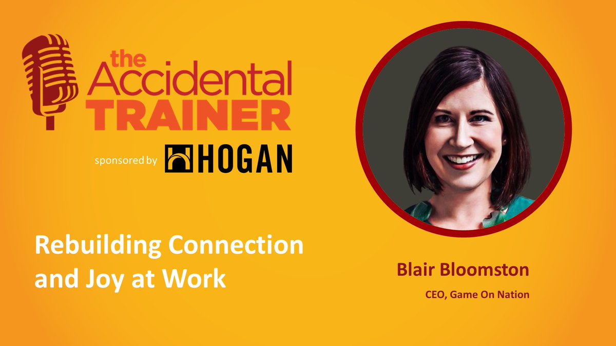 atd's tweet photo. Blair Bloomston joins The Accidental Trainer podcast to discuss how to enhance our relationships, interpersonal skills, and joy at work.
Discover her techniques for active listening and rebuilding connections: https://t.co/BEaNgYoMIv
#ATD #AccidentalTrainer https://t.co/2RMNaxTGIS