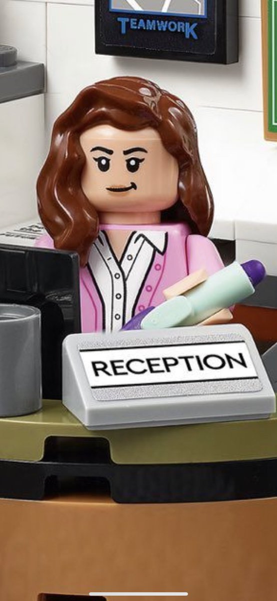 beeslythinker's tweet photo. lego pam!! SHE HAS THE TEAPOT AND THE LETTER FROM JIM YOU GUYS MY HEART CANT TAKE IT https://t.co/u9AHMzKJaI