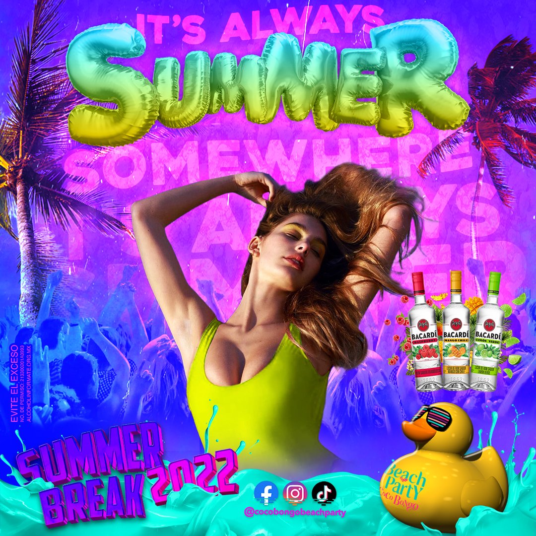 TheBongoTour's tweet photo. Summer is here and we are ready to party at #CocoBongoBeachParty, #BongoBar, @CongoBarOficial &amp; @CocoBongoShow! 😎🥳 Are you ready? Book now 👉 https://t.co/7rLLlUklZc https://t.co/cPVlX1wMyq