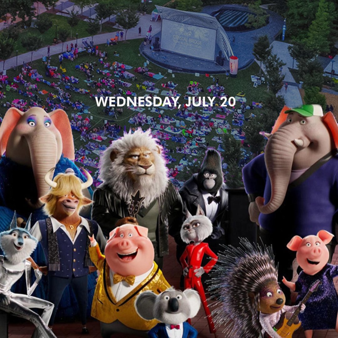 myriadgardens's tweet photo. 🦁 Next #SONICSummerMovies screening: Sing 2, Wed., 7/20. Fun begins at 7:30pm; film at sundown. Our fav music buddies @sfas perform before film.
@OhMyGogi_OKC @BrownsKitchenOk @SasquatchOKC 
@JustDessertsOKC @KaleidoscopeOkc Balloon Animals
Ok Kettle Corn &amp; JStew’s Ice Cube https://t.co/enNkyPhN0c