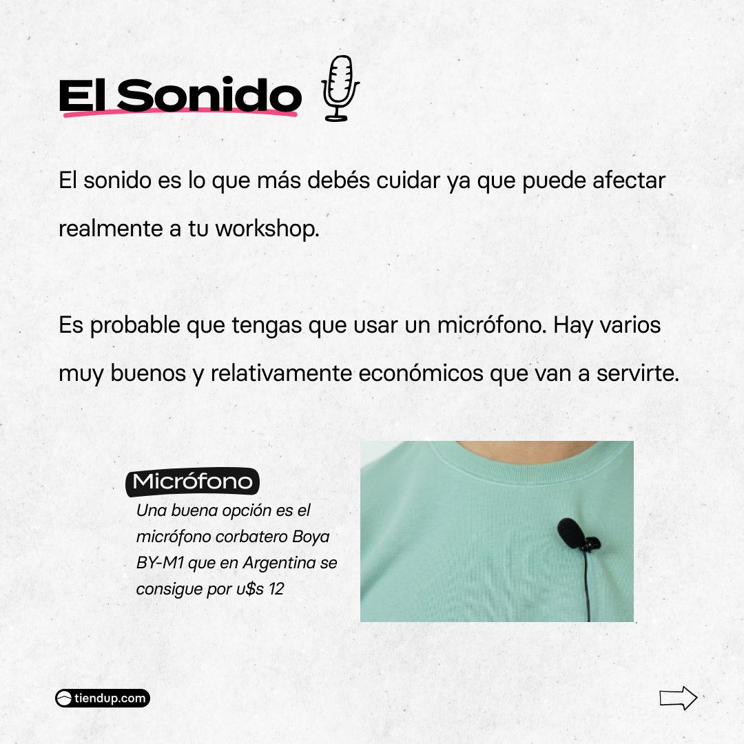 HolaTiendup's tweet photo. 3 - El sonido 🎤 https://t.co/L8PeVdLyUF