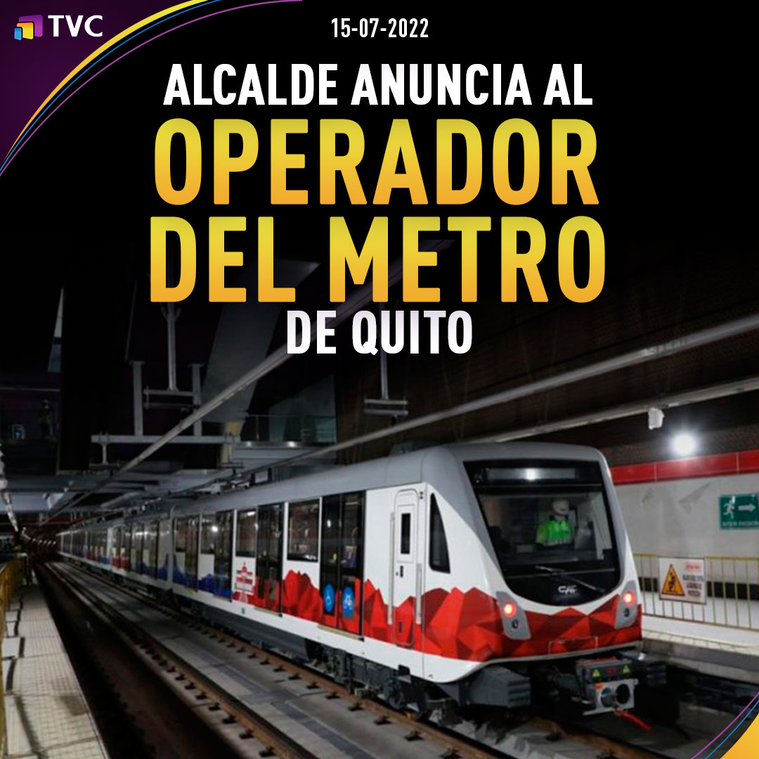 TVCEcuador's tweet image. #ATENCIÓN | El alcalde de Quito, Santiago Guarderas, anunció que la empresa que operará el Metro capitalino será el consorcio entre el Metro de Medellín (Colombia) y Grupo Transdev (Francia)  ➤ facebook.com/TVCEcuador/pho…
#TVCEcuador