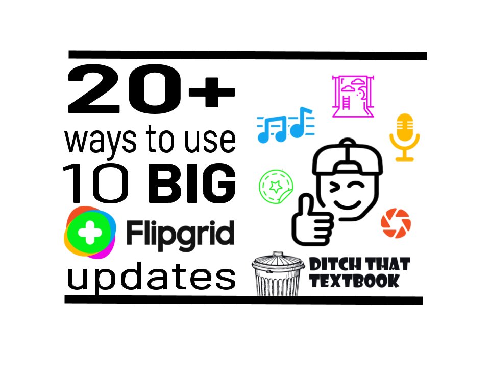 20+ ways to use Flipgrid's newest updates!

📜Poetry slam
▶️Be a YouTuber
❤️Share feelings with a GIF
⏱My day in 1 minute
✚ MANY more ideas💡

ditchthattextbook.com/10-ways-to-use…