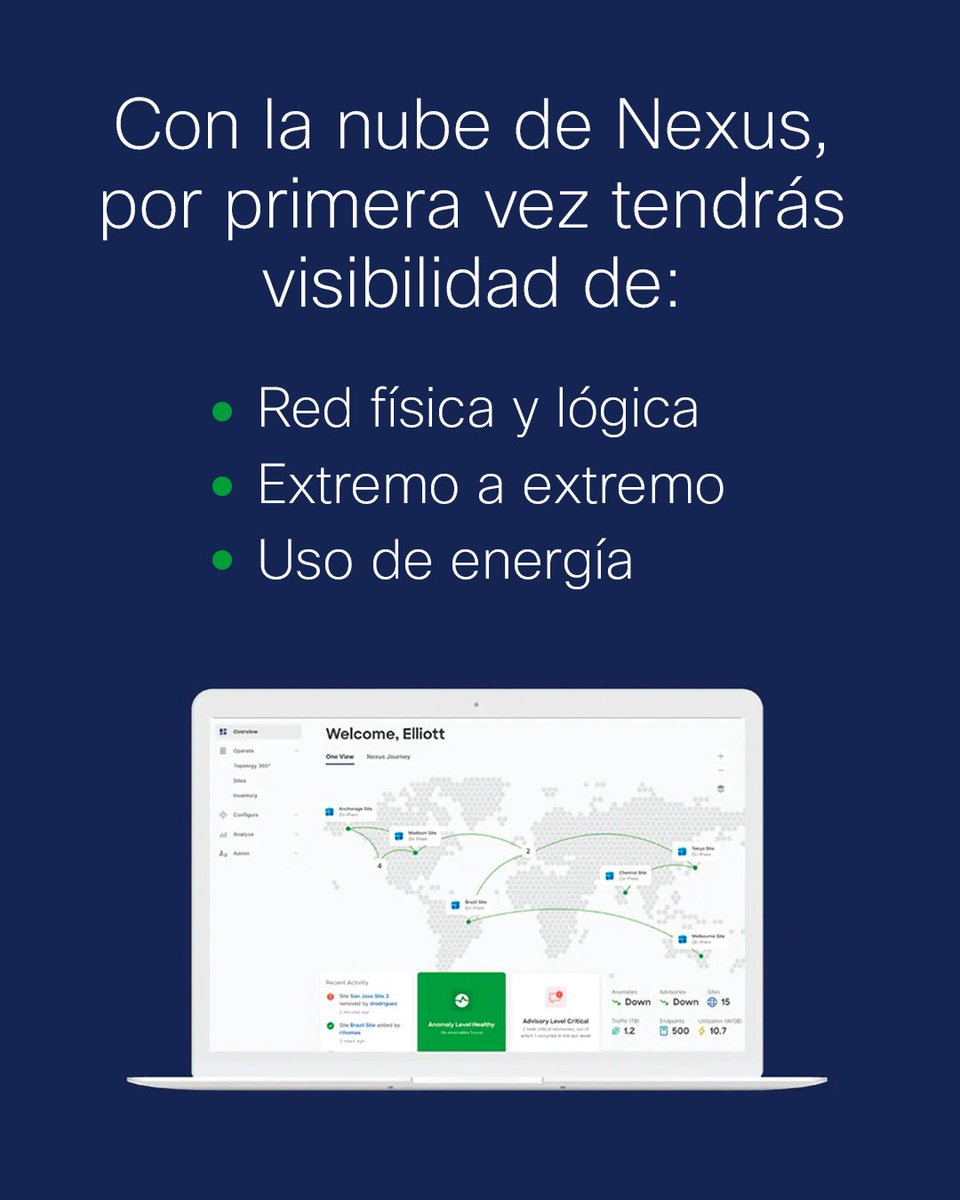 Servysoftpanama's tweet image. No nos gusta presumir, pero Nexus Cloud es la forma más fácil de implementar, administrar y operar tu red en la nube.
Echa un vistazo a la nueva experiencia: oal.lu/cHXeB