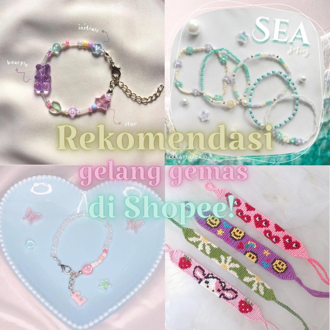 leehaechazn's tweet photo. ⋆·˚ ༘ * rekomendasi gelang gemas 

💌 cocok buat ootd cewe kue
💌 cocok buat kasih gift ke pacar, adik, sahabat, dll 
💌 available on shopee! 

— a thread — https://t.co/IvAFhNo6b2
