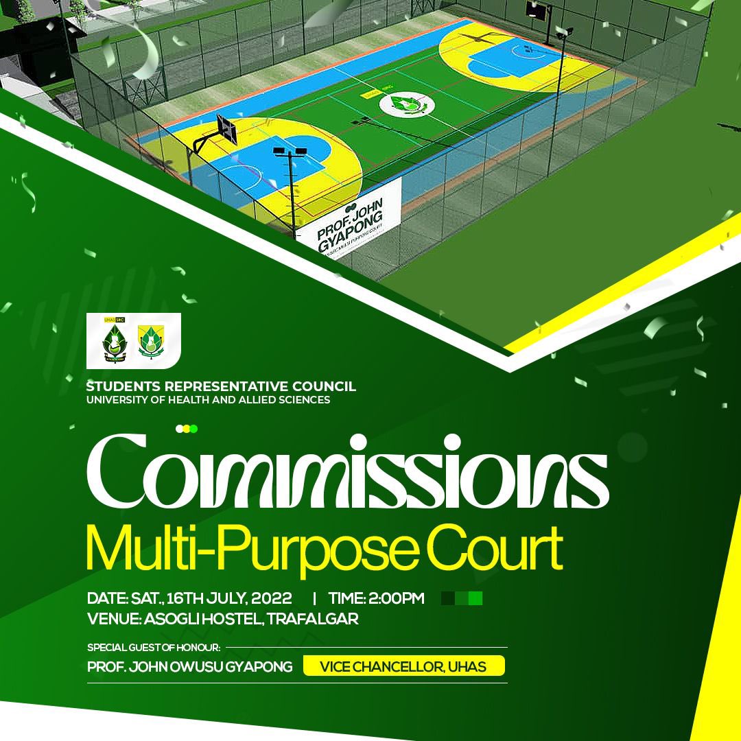 UhasFch's tweet photo. GREAT NEWS!!!
Come join us tomorrow as we commission our new multipurpose court with our esteemed Vice Chancellor Prof. Owusu Gyapong
#uhas_src #fch_uhas #sports https://t.co/PuSwLTzvxe