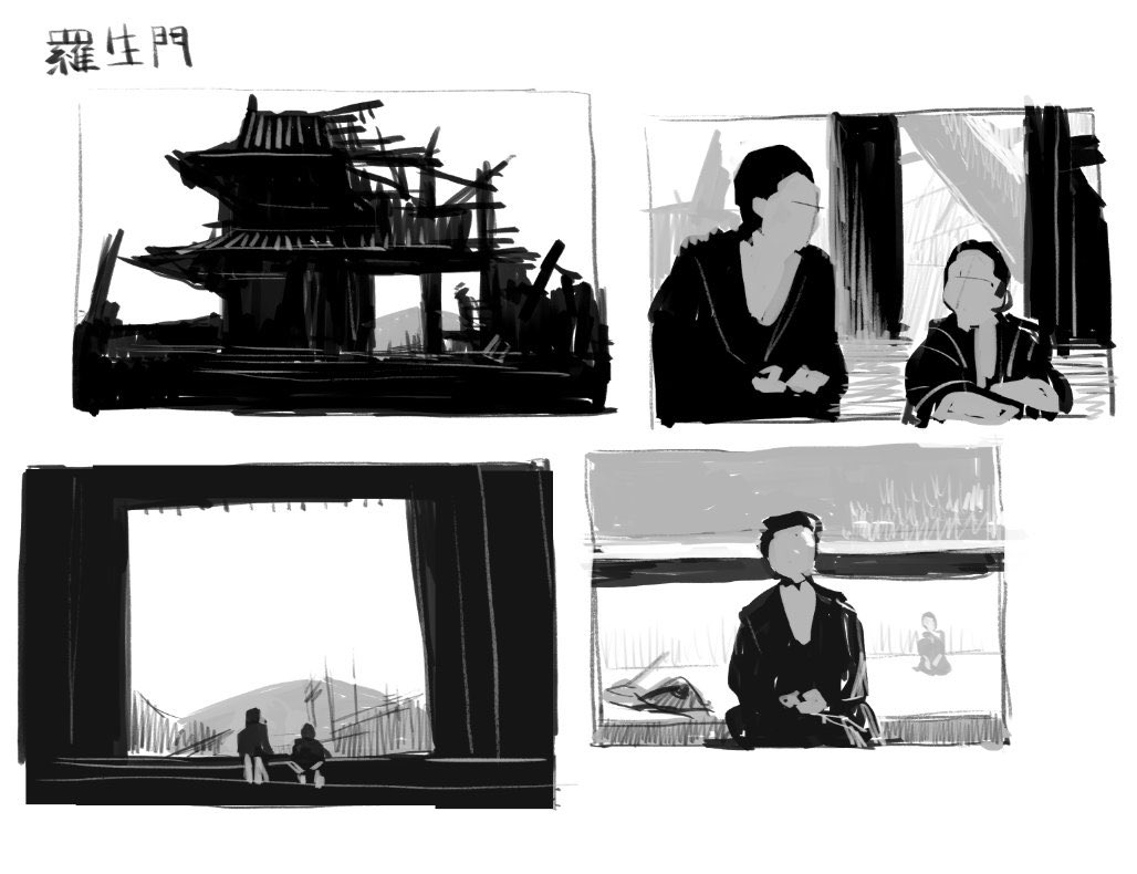#過去絵を投げて絵を描いた気になろうキャンペーン
映画模写。 