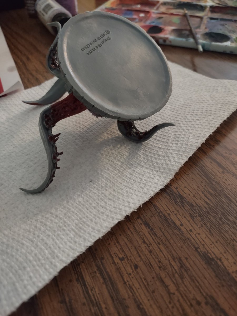 Not the best but good enough, an uncontrolled paint spill on the tray equals many minis are now incorporating that color and variations thereof, whether I wanted them to or not