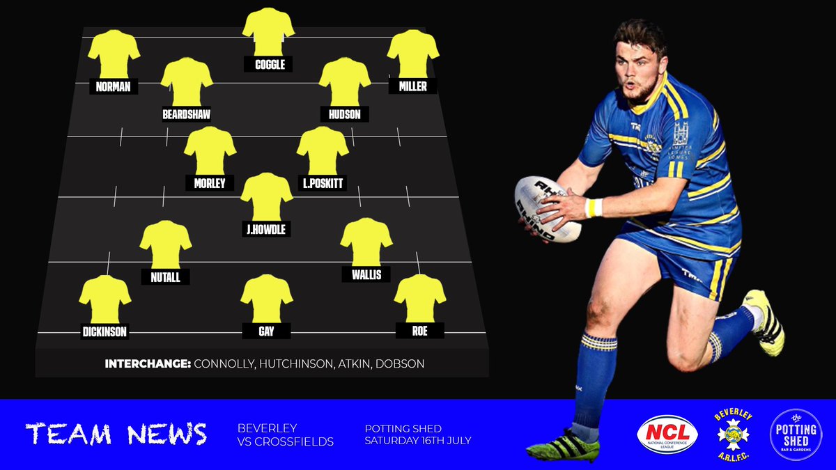 Team news is in for tomorrows home league fixture! 

Why not get yourself down and enjoy some <a href="/OfficialNCL/">National Conference League - RL</a> action!🏉🔶🔷