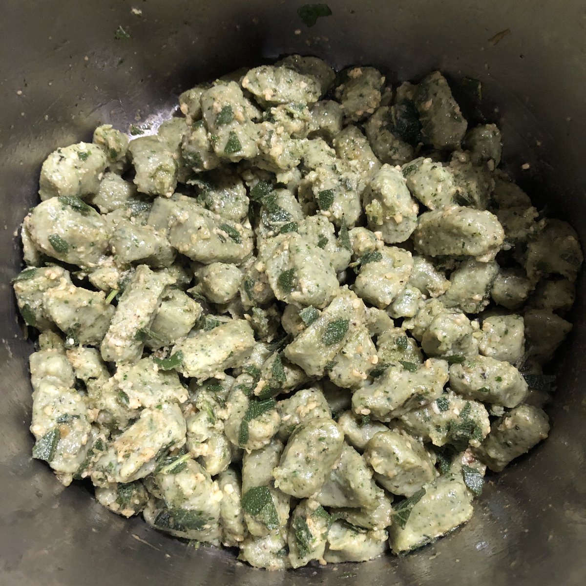 steffdaz's tweet photo. The Swiss Chard Content™ you’ve all been waiting for: Swiss Chard gnudi.
#garden #gardening #backyardtotable #mydayinla
https://t.co/GOwRFhxoKS https://t.co/yfioxwuuNU