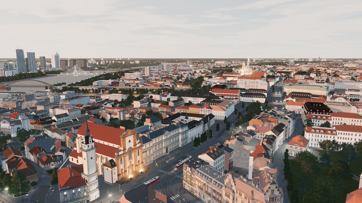 NRsaw21's tweet photo. #nowarsaw21 #citieskskylines #warszawa https://t.co/Hnb19NO4Y2