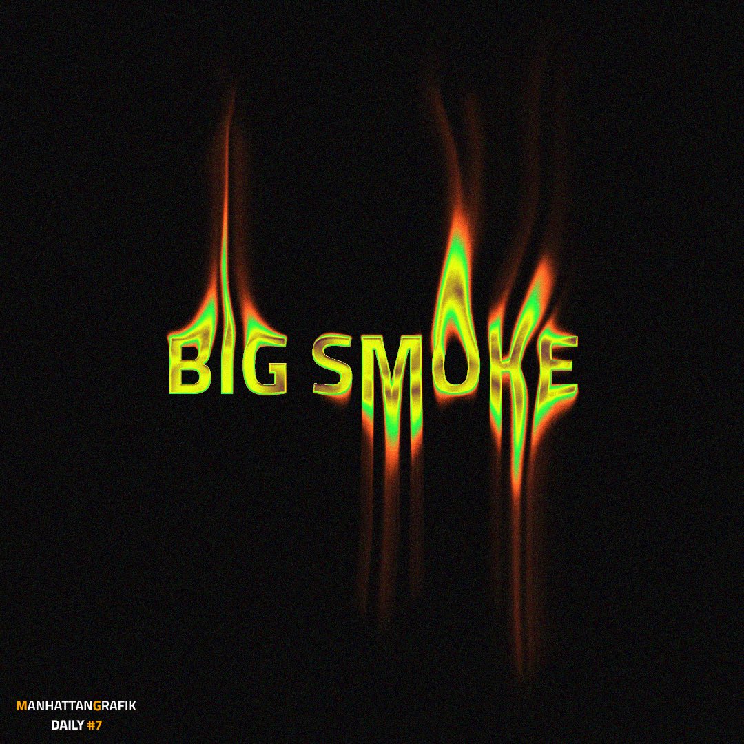 ManhattanGrafik's tweet photo. Big Smoke | Daily #7 https://t.co/wIGU85xaPs