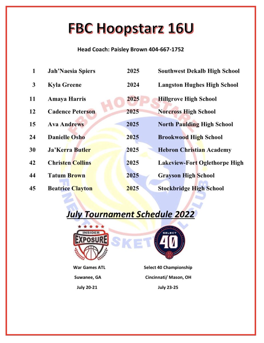CoachPaisleyB's tweet photo. J U L Y: Part 2 🔥 #Hoopstarz #FBCStrong 🔴⚪️🔵 @InsiderExposure @FBCMotton @SelectEventsBB https://t.co/FxQPbKrXgK