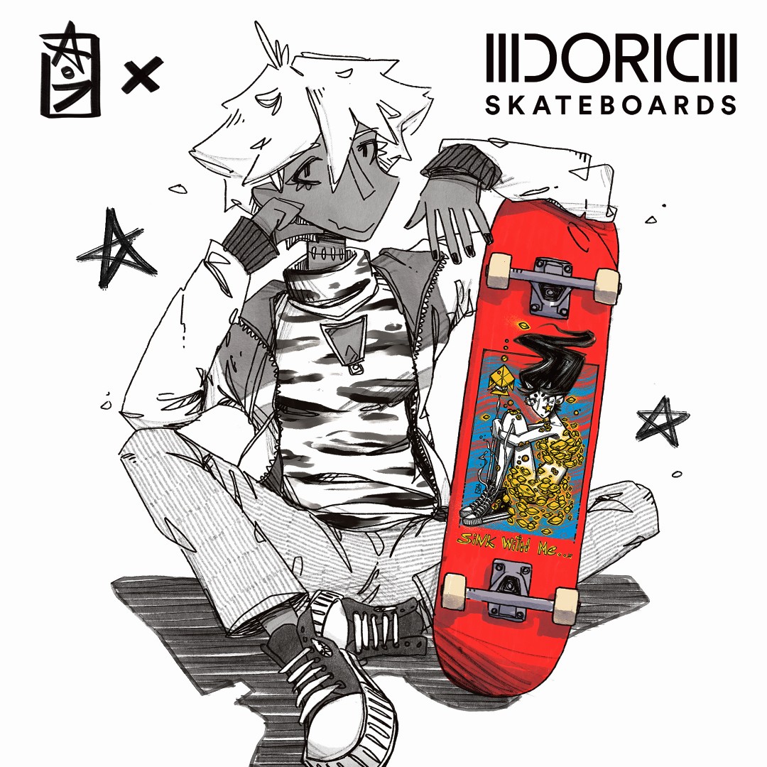 helloradical_'s tweet photo. @DoricSkateboard collab design is now online

numbers are limited, better be quick

#fashionillustration #skateboarding https://t.co/uxegqD0nBs