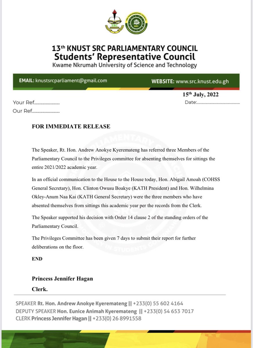 src_parliament's tweet photo. 3 Members of the Parliamentary Council referred to the Privileges Committee for absenting themselves from sittings.
#13thHouse https://t.co/O4FBgidpuu