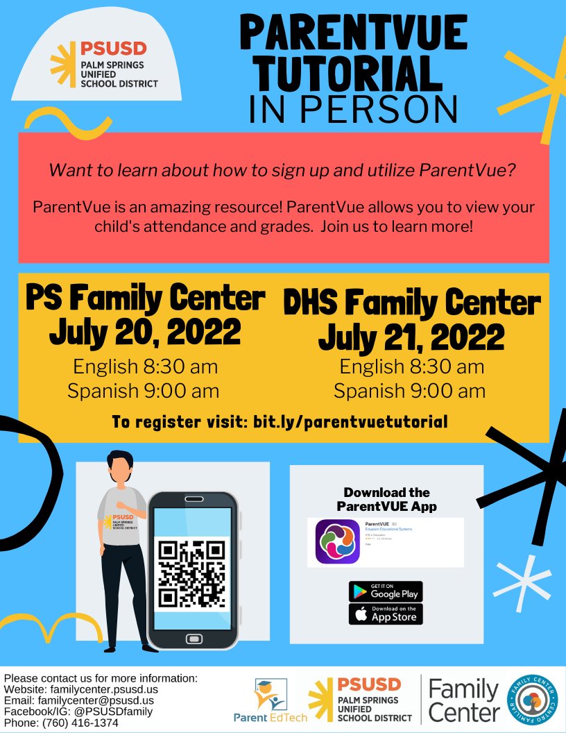 PSUSD Family Center tweet media