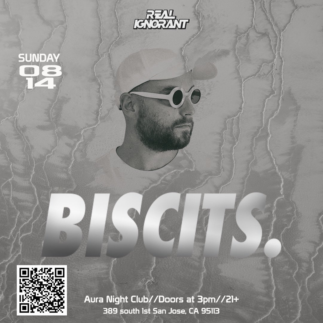 Last day party of the year coming in hot with rising tech house star <a href="/BiscitsMusic/">BISCITS</a> making his Bay Area debut! We’re super excited for this one and hope you can join us on 8/14! Make sure you get your tickets before it’s too late! 🔥📲