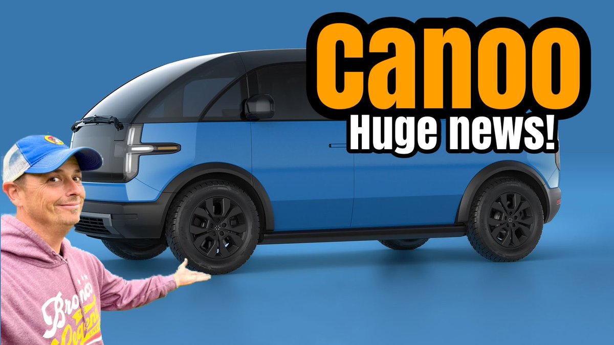 allterrainnati1's tweet image. @canoo has had a rocky 21 but finally 2022 is turning around with this weeks news. #canoo #ev #evvan #nasa 2023 Canoo EV heading to space and Walmart?
youtu.be/ltzZOa9_q7Q