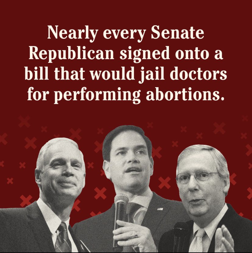 LarryTenney's tweet photo. 🚨BREAKING

In the US House of Representatives, MAGAts are sponsoring a nationwide abortion ban that also bans IUDs, IVF &amp; more 

In the Senate, nearly EVERY Republican has co-sponsored a bill that would jail doctors for performing abortions

#VoteBlue2022 https://t.co/Z5I1Xru30J