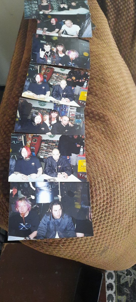 EyEsWideOpenRur's tweet photo. Bunch of old photos I have of meeting the band Cold Thats my mom in one of the pics.#Cold #rocknroll #Epic #badass #awsome https://t.co/9iEuTPek7Z
