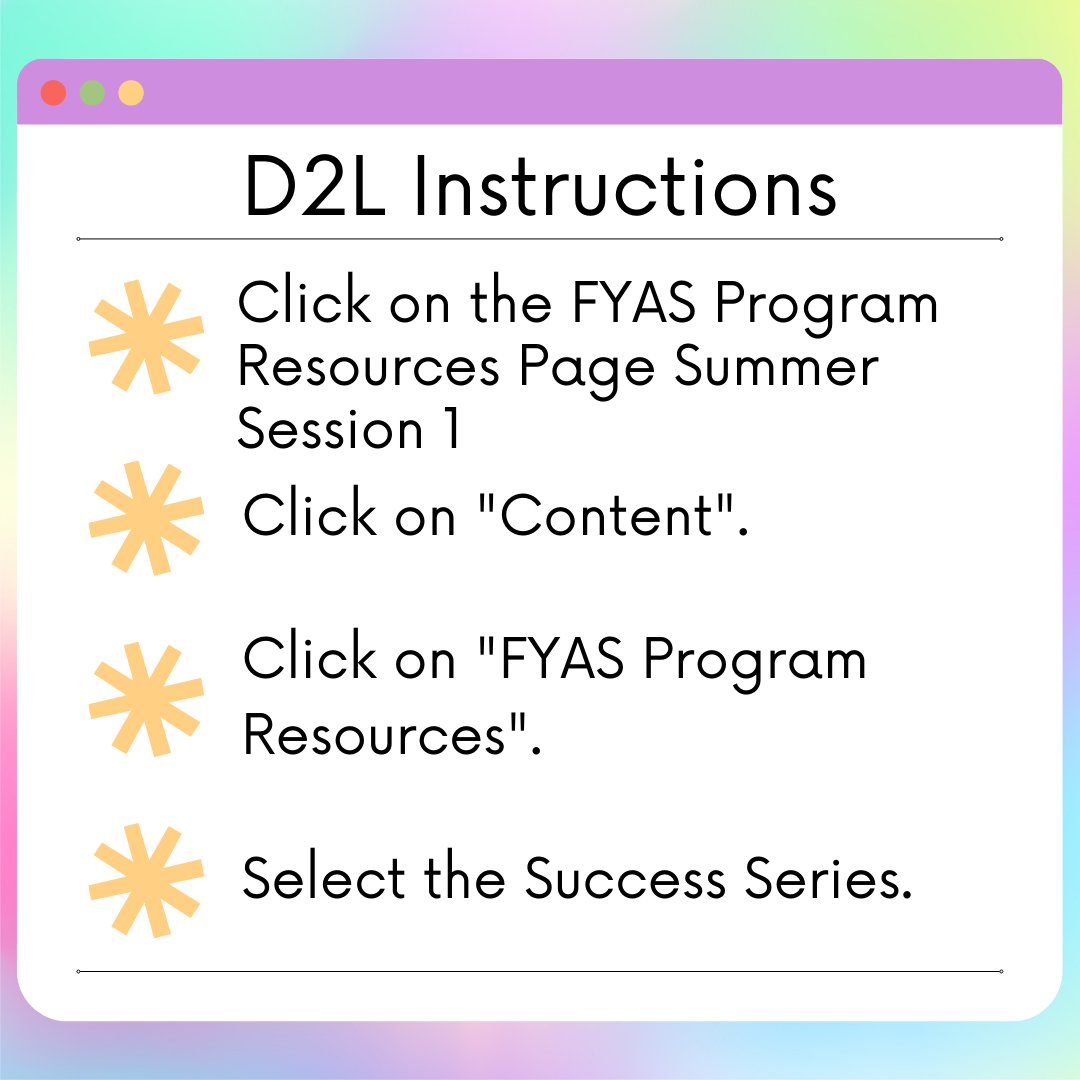 Hey FYAS Summer 1 students! Be sure to check out the FYAS Success Series videos for information, tips, and advice for financial aid and student life! Swipe for details on how to access the videos. #depaulfyas #successseries