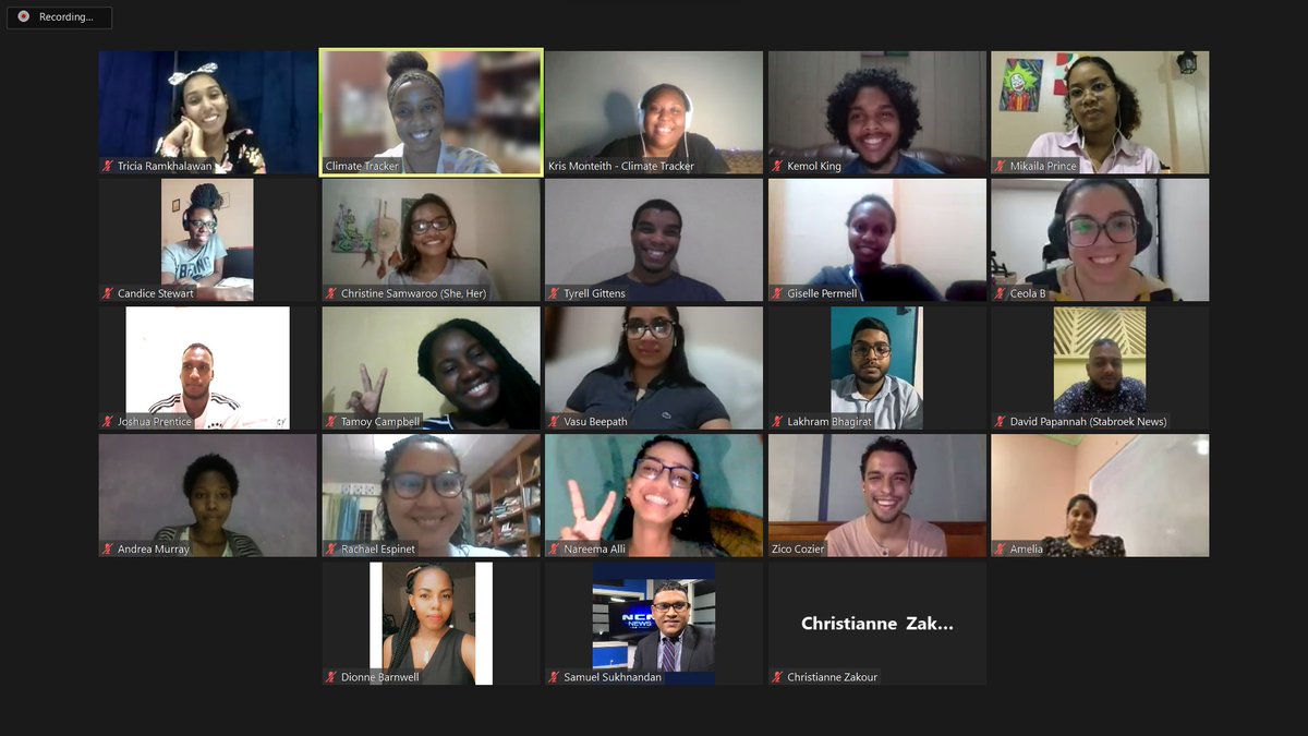 🇯🇲 🇬🇾 🇹🇹  We're excited to share with you our team of reporters from Jamaica, Guyana, and Trinidad and Tobago gearing up to embark on an energy transition reporting journey! Meet the team 👉🏽 bit.ly/cbn-entran-fel…
.
#climatetrackercaribbean