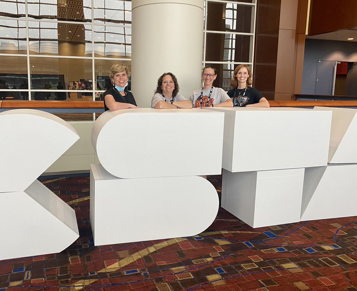 BeckyAshe's tweet photo. Clinton Dragons’ fire hasn’t been blown out by the Windy City!  @chshighschooltn even paired up with Elk Valley Elementary @CampbellPublic to share ideas inspired by #CSTA2022 @theTSIN https://t.co/NZp6dGBqvi