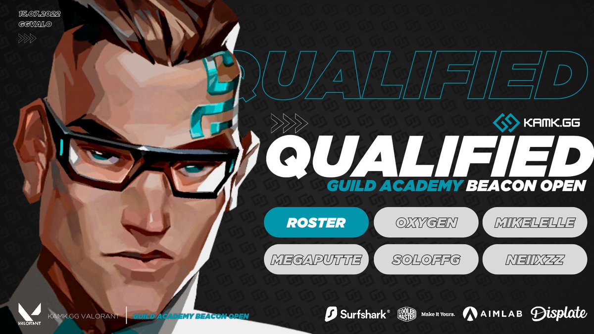kamk_gg's tweet photo. #GGVALO HAS QUALIFIED FOR THE @GuildAcademy BEACON OPEN MAIN EVENT! 🏆 amazing work to the team! now we go rack-up those VRC points! 

@OxygenValo 
@mikelelle 
@megaputte24 
@soloffVAL 
@neiiXzz 

#VALORANT #KAMKGG https://t.co/zLcDGwzCQG