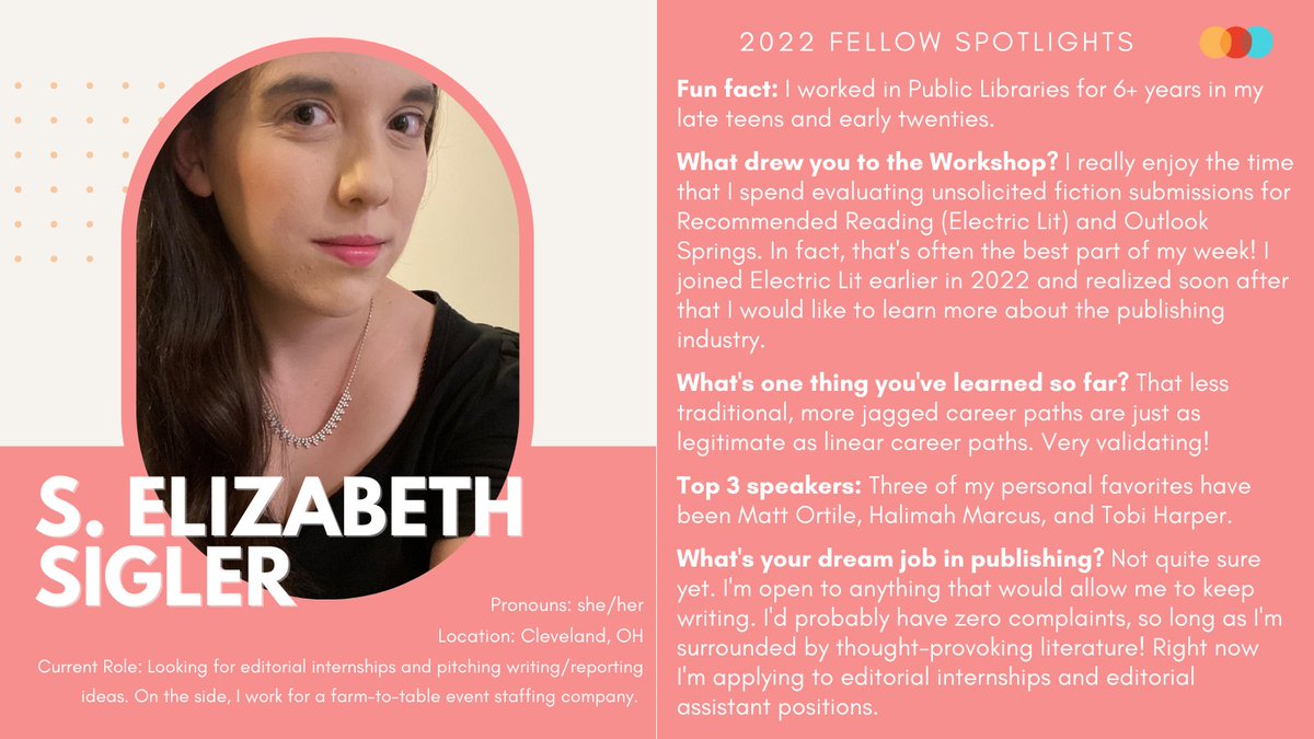 LARB_Workshop's tweet photo. 4 weeks at the #LARBPublishingWorkshop have flown by and our Fellows are soon to make their debuts in the publishing world. Say hi to @SEliz_IsWriting, @LauraSchmitt_ @thegreatvoidb and @ampruett32, current and future booksellers, editors, marketers, and small press founders!👋 https://t.co/stBKdHK9xr