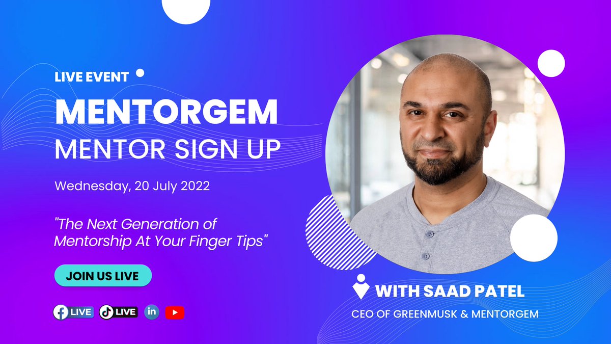 mentorgem's tweet photo. @mentorgem  is ready for take-off! Calling all mentors, coaches, tutors, educators, and influencers to sign up to become our early adopters!

#liveevents  #educators #tutors #educators #linkedinlive #livestream #20july  #mentorgem #joinuslive #join #twitterlive #mentors https://t.co/ezpzwUYzw6
