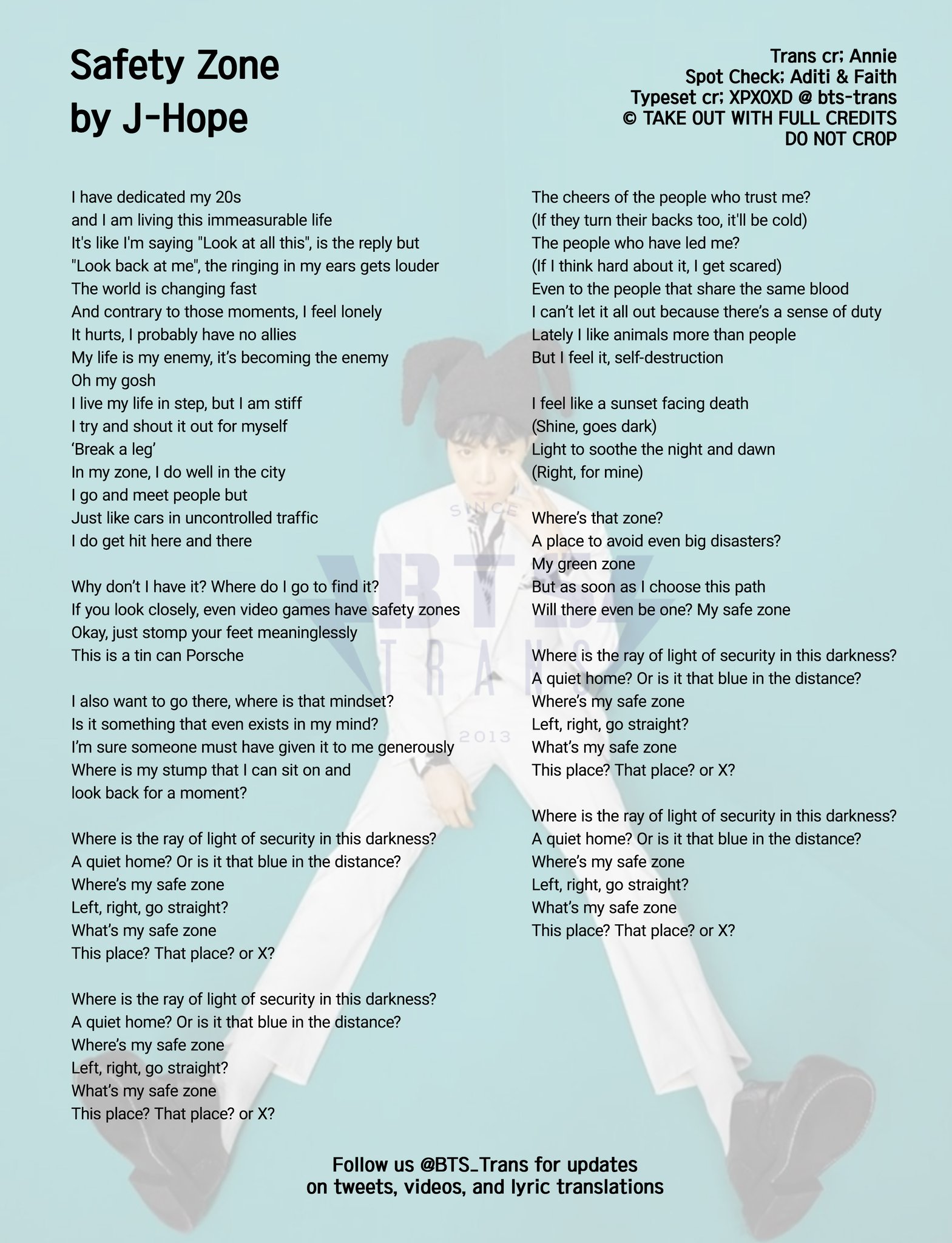 SPOTLIGHT BTS⁷ على X: 'PARADISE' LYRICS Trans: YJ