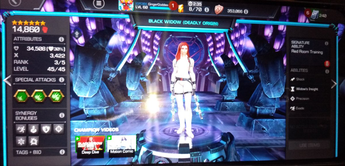emmaMashcroft's tweet photo. Walked away from the game. Things got stale and I just wasn't enjoying it. I always said she needed to be R3 though. So random playing when boreds made it take a while but FINALLY @MarvelChampions #mcoc #BWDO #marvelcontest #nerdlife #mcoccommunity https://t.co/vCyqO2YzBF