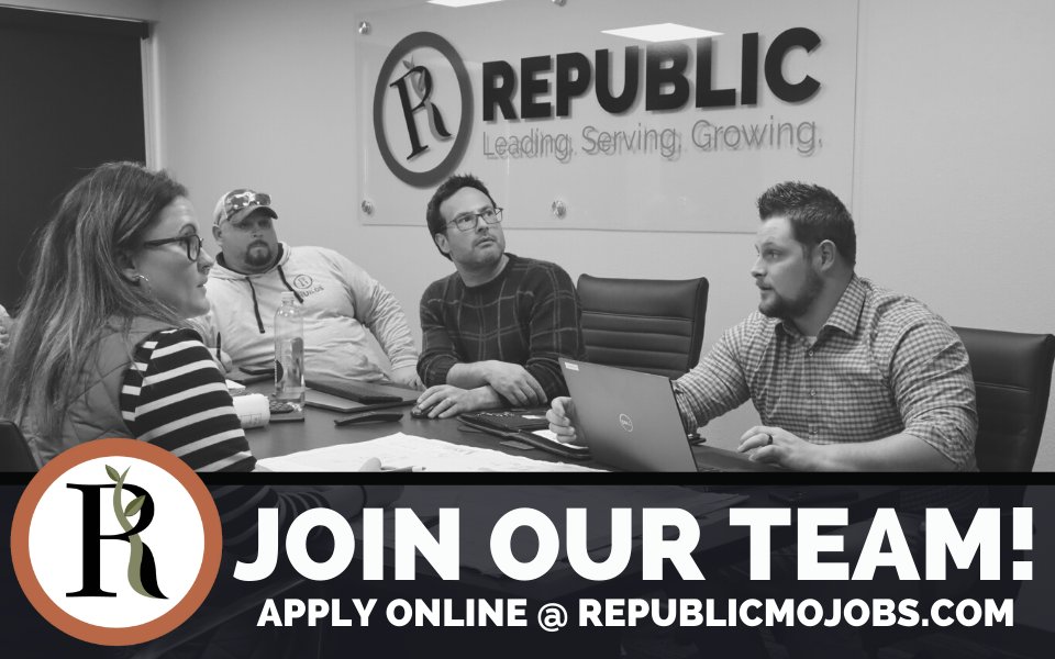 Find your new career with the City of Republic! To view job openings, visit republicmojobs.com.