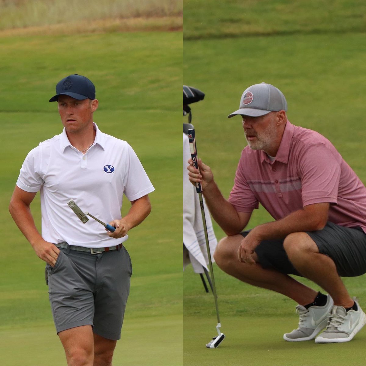 BYUmgolf's tweet photo. Zac Jones' semi-final against John Owen at the @UtahGolfAssn State Amateur Championship is underway at @soldierhollowgc
πΈ: @FairwaysMedia
#byugolf #gocougs #utahstateam https://t.co/VXis7CwJAH