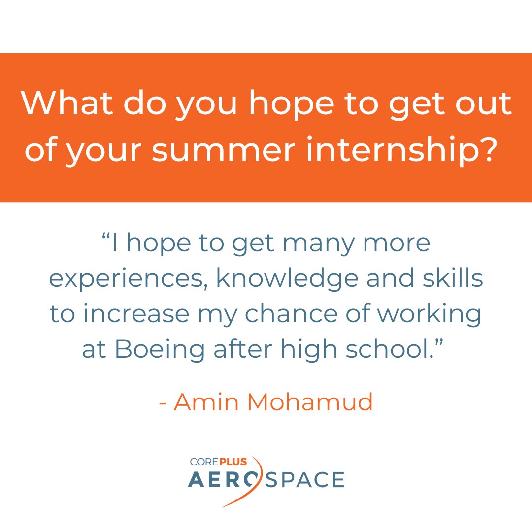 coreplusaero's tweet photo. Meet Amin, a 2022 Core Plus Aerospace summer intern and a rising senior at Renton High School in @Renton_Schools #CorePlusIntern https://t.co/7VXsIOgYPb