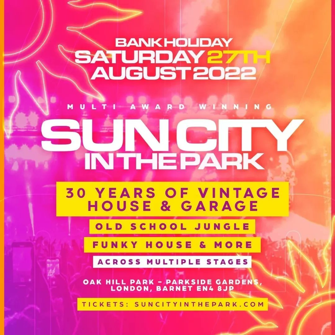 Bank Holiday Saturday 27th August <a href="/suncityevents_/">Sun City</a> its all going off get your ticket's online via suncityinthepark.com