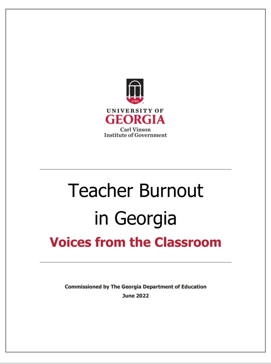 This report has sparked some rich discourse in my family. I have really enjoyed reflecting on the Framework for Action. Hoping to see my district <a href="/BibbSchools/">Bibb County Schools</a> consider some of the recommendations to address teacher (and leader) burnout.