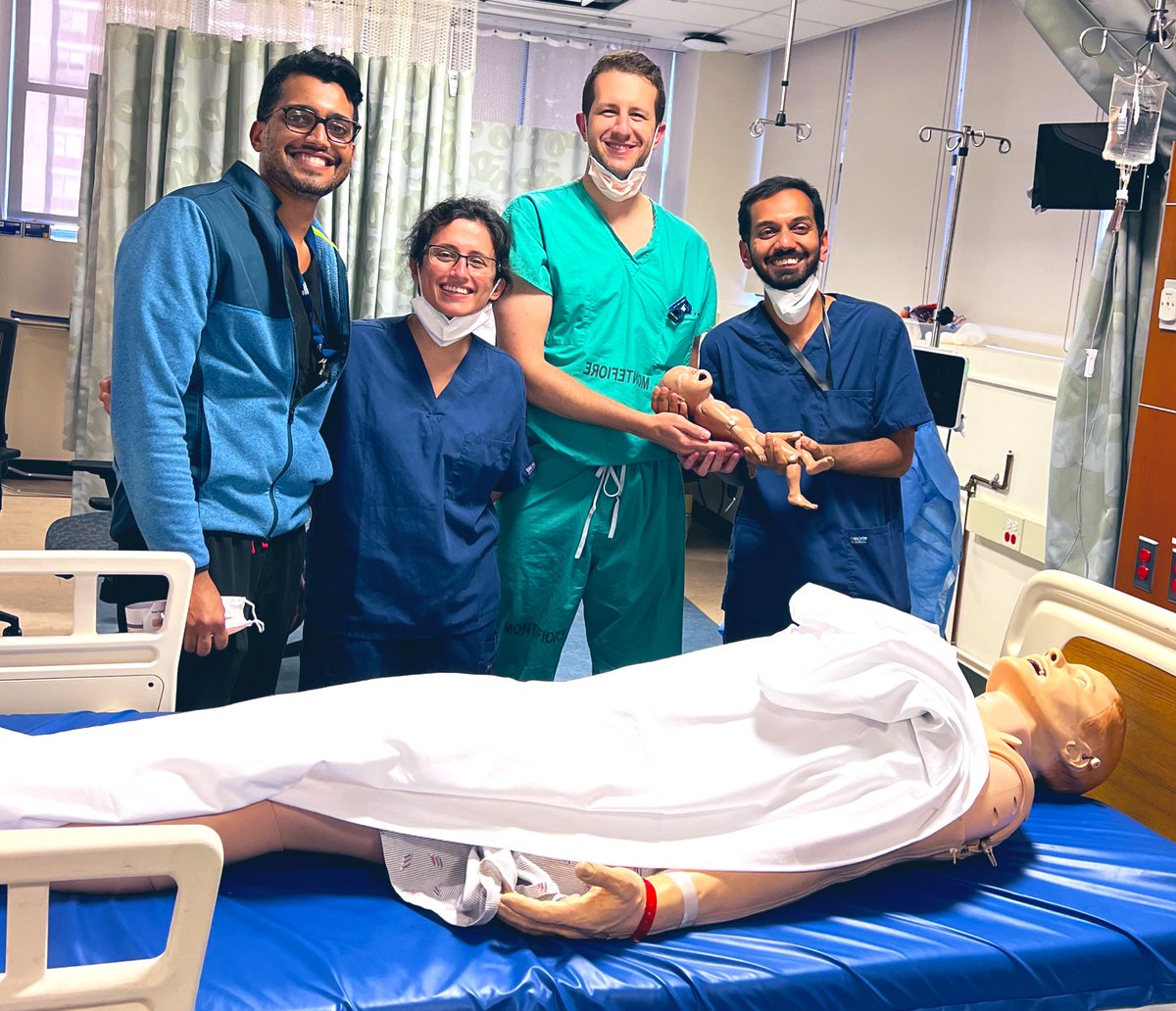 When you successfully run a code AND deliver a baby! #montefiorepccm #critcalcare #simsession