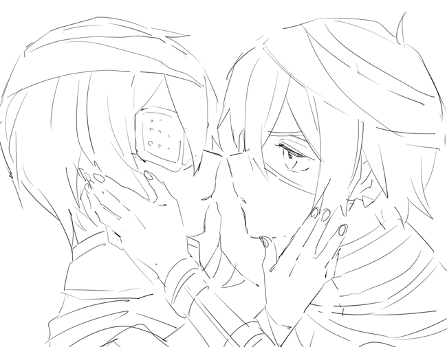 じんわり眠気はあるんだけどどうしようのステータスで描いたぼんやりしてる絵 