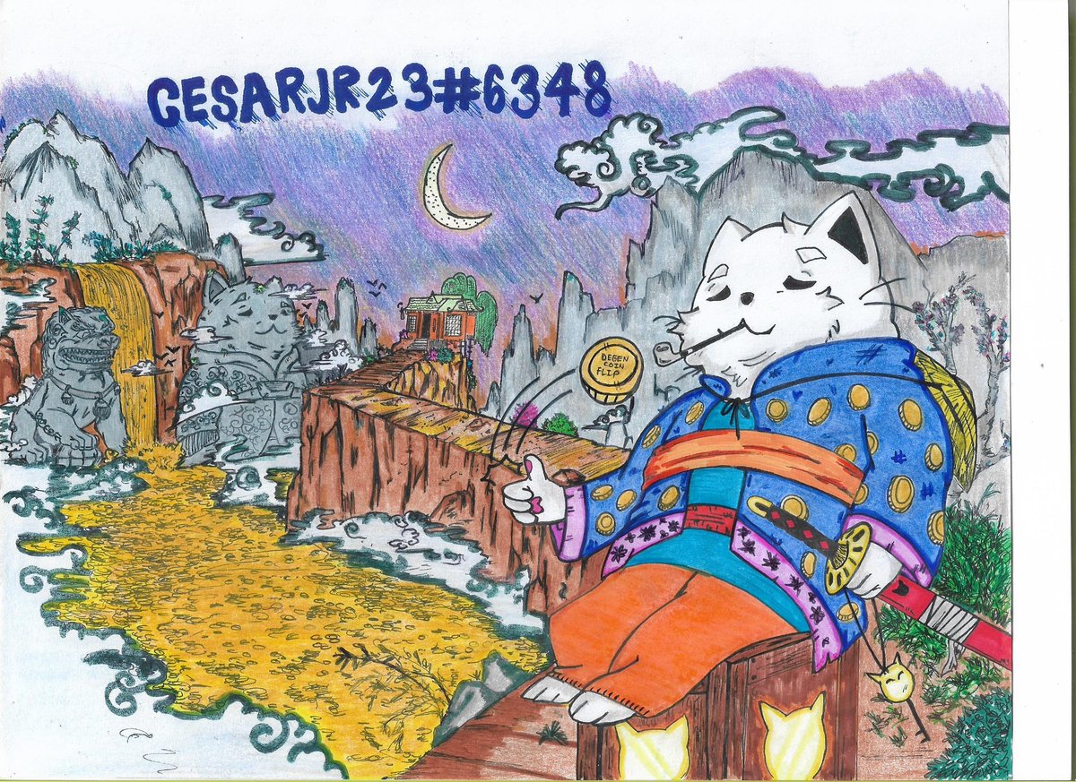 CesarJr_22's tweet photo. Hi @degenfatcats this is my handmade drawing for you guys, hope you like it, im so hyped for this since day 1, and this is my way of contributing to this great project, LFG!!! #degenfatcats https://t.co/pk49P5Wu7m